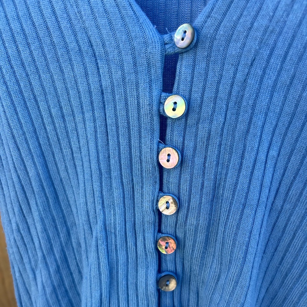 Reformation Gellar Knit Top - Blue - Picture 4 of 4